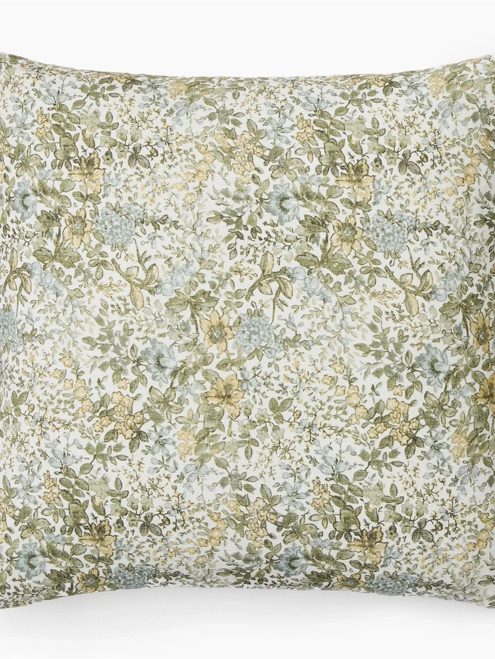 West Elm Green and Cream Floral Wall Tapestry